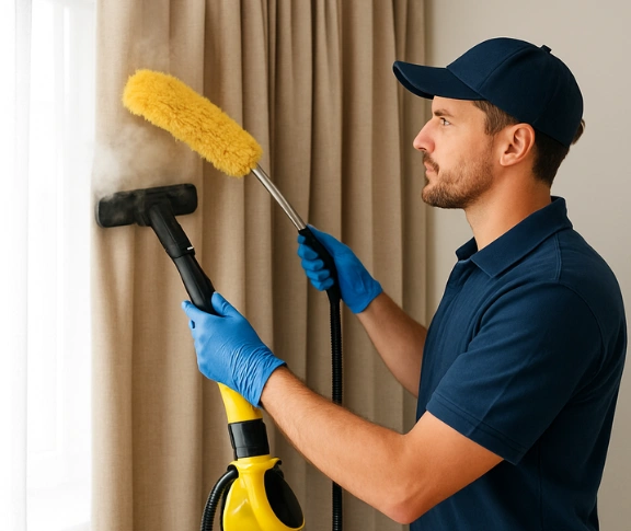 Trusted drapes cleaning technician Matty Curtain Cleaning darling-vic QLD