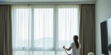 Delicate sheer drape cleaning darling-vic Matty Curtain Cleaning