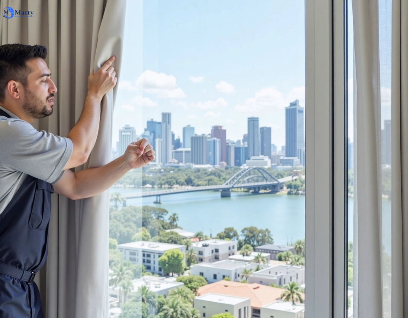 Professional curtain steam cleaning service darling-vic QLD by Matty Curtain Cleaning